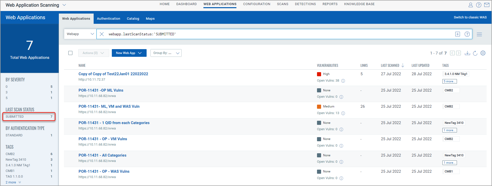 use filters in web applications